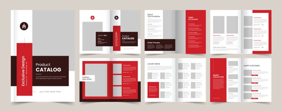 Modern Product Catalog, Brochure Design, Catalogue Template, Company Catalog, Beauty Product Catalogue