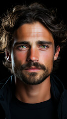 Obraz premium Close Up Portrait Of Man