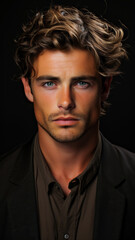 Obraz premium Close Up Portrait Of Man