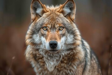 Grey wolf – close up photo, high quality, high resolution