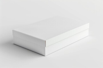 White Box Packaging Mockup on Isolated Background created with Generative AI