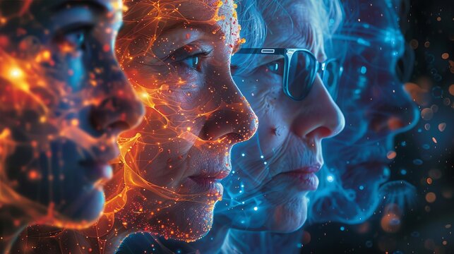 Magazine layout exploring the ethical dimensions of gene editing, featuring portraits of bioethicists and researchers with thought-provoking overlays of genetic imagery