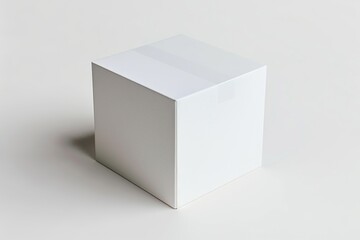 Naklejka premium White Box Packaging Mockup on Isolated Background created with Generative AI