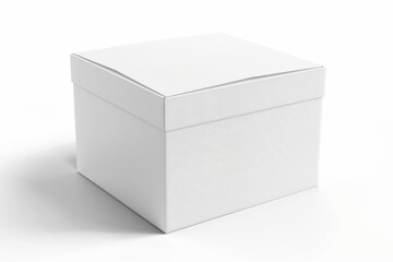 White Box Packaging Mockup on Isolated Background created with Generative AI