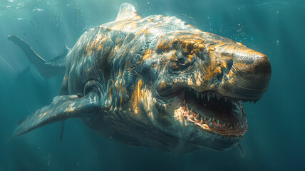 Monstrosity of the Deep. Megalodon shark