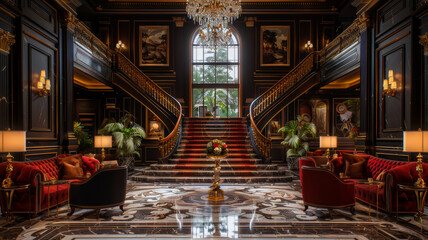 Fototapeta premium A Luxurious Lobby Experience