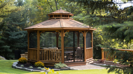 gazebo in the garden
