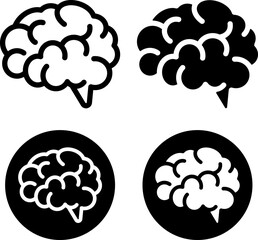 脳　側面・横　アイコンセット