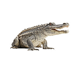 Obraz premium Siamese crocodile isolated on transparent background