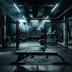 interior of a gym with equipment