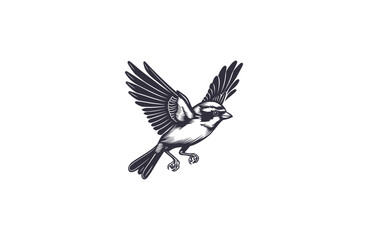 Obraz premium Bird style logo icon design template flat vector