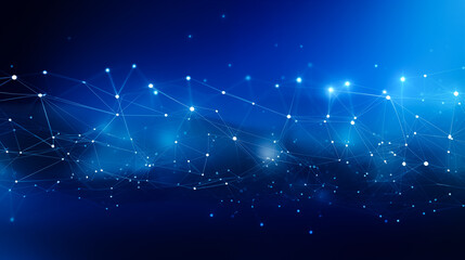 technology background for social posts, blue, Abstract technology background of glowing blue mesh or interwoven lines on a dark background. Blue lines background.