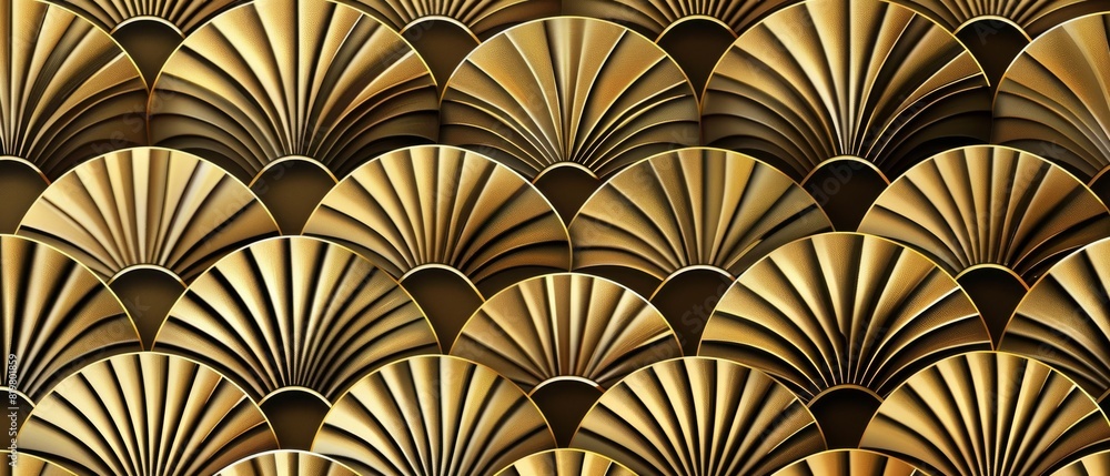 Poster the japanese pattern modern is an abstract gold geometric background suitable for wrapping paper, wa