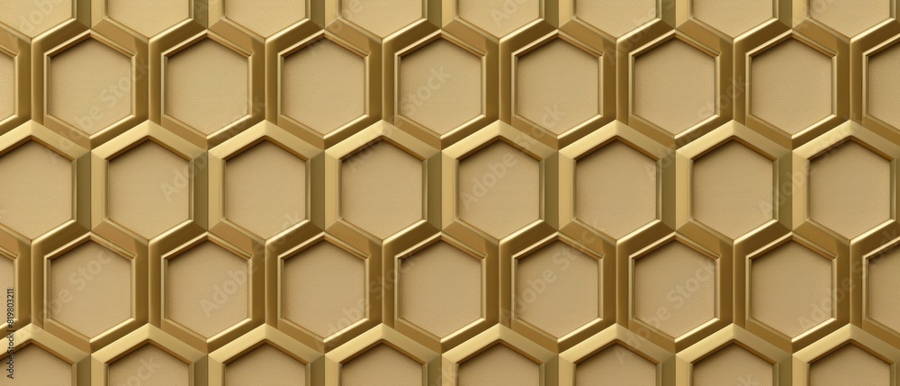Poster modern gold japanese pattern with hexagon geometric background.