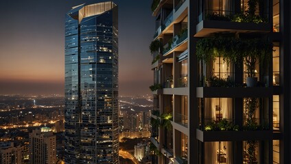 Obraz premium residential skyscraper in dubai