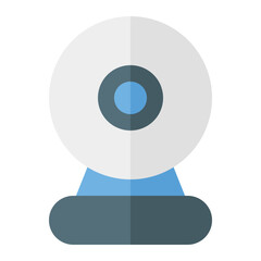 Webcam Icon in Flat Style