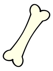 シンプルな骨のイラスト素材