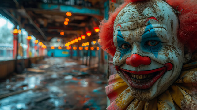 Creepy Clown.   Nightmare Circus