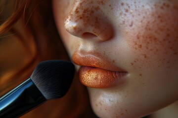 Beauty Blender Makeup Application Using a beauty blender for seamless and blended foundation application