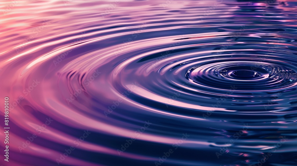 Wall mural macro photograph of a rippling water surface, capturing the reflections and fluid motion. concept of