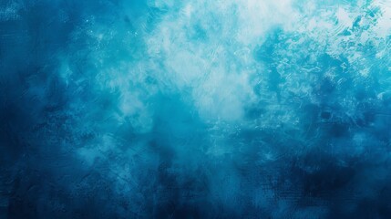 Blank white and blue template with bright glow and reflections, grainy noise grunge texture and color gradient roughness