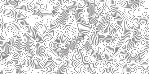 Topographic contour map. Vector cartography illustration. Map in Contour Line Light topographic topo contour. Illustrations of maps Abstract Geometric