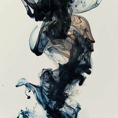 Abstract Ink Flow Design - Ideal for Legal Themes, Backgrounds, and Creative Interpretations