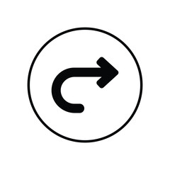 redo icon with white background vector stock illustration