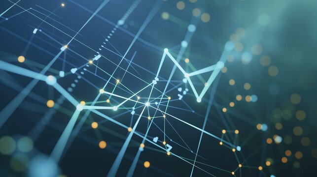 A scatter plot showcasing the correlation between two variables, with data points clearly marked and a trend line to interpret the relationship. 