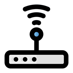 Internet Icon in Filled Line Style