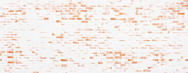 light brick wall with erased white paint, abstract background texture