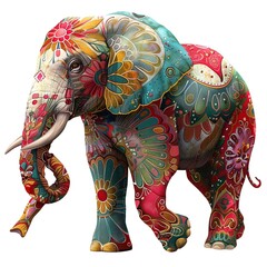Obraz premium Elephant artsy fashion