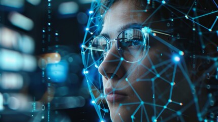 Enhanced Security Analysis with AI Facial Recognition Overlay in Modern Operations Center