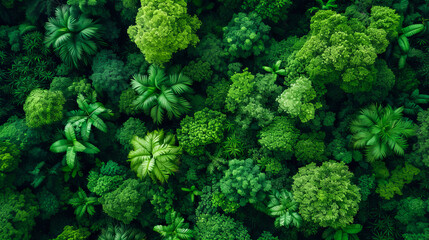 Fototapeta premium Aerial View of Woodland