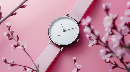 A chic, modern watch, with a minimalist design and a sleek, sophisticated finish.