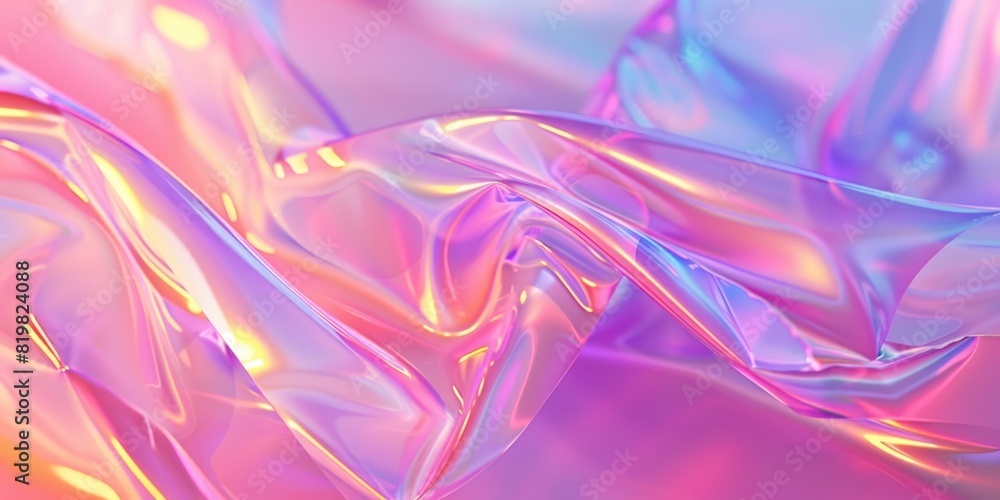 Poster Close up view of a shiny material, perfect for design projects