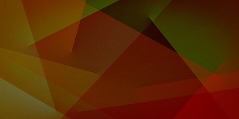 Dynamic geometric shapes stripes lines vectors in vibrant colors on a grainy ultrawide pixel background with a dark mix red green brown yellow orange olive gray gradient. For design banners wallpapers