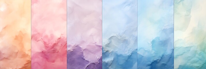 Background graphics with watercolor textures.