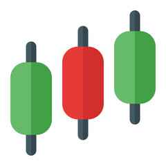 Trading Icon in Flat Style
