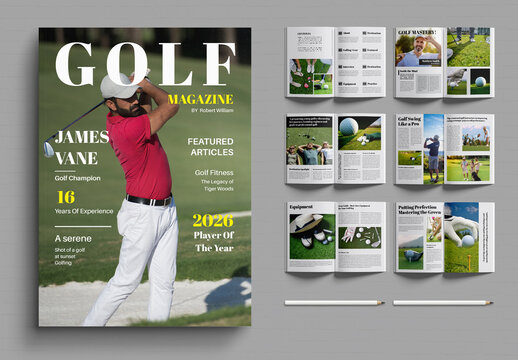 Golf Magazine Template