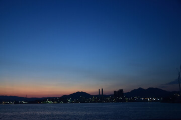 晴海親水公園から見る工場夜景
