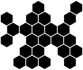 Honeycomb icon. Honeycomb bee natural icons. Yellow honeycomb symbol. Honeycomb Hexagons. Vector illustration