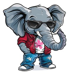 Elephant edgy fashion