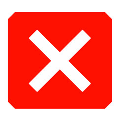 Obraz premium cross mark icon vector design element 