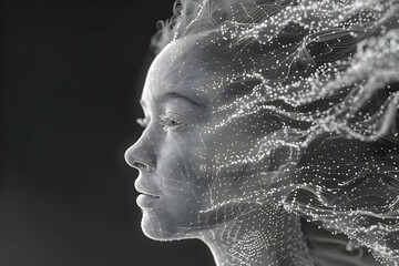 AGI Singularity - Futuristic Artificial General Intelligence Visualization Concept