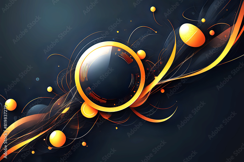 Poster abstract business communication technology digital innovation future tech data, internet concept abs
