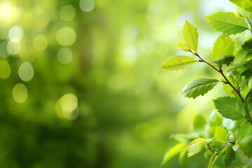 green leaves background