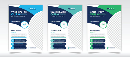 Modern Medical Healthcare Flyer Design And Medical Flyer Template