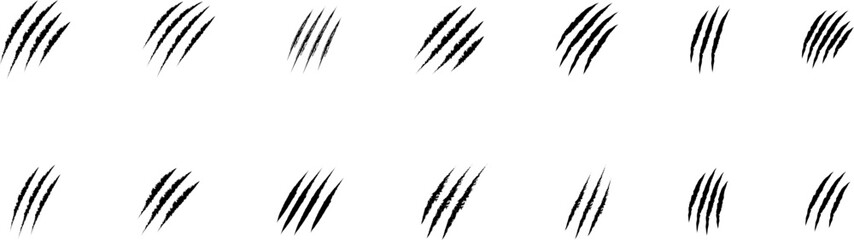 Animal Claw scratches icon vector. Vector illustration of animal claw scratches isolated on transparent background