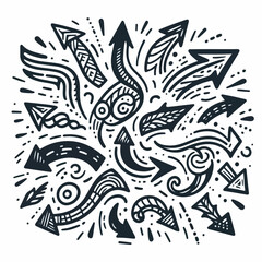 Set of Hand drawn vector Design 
